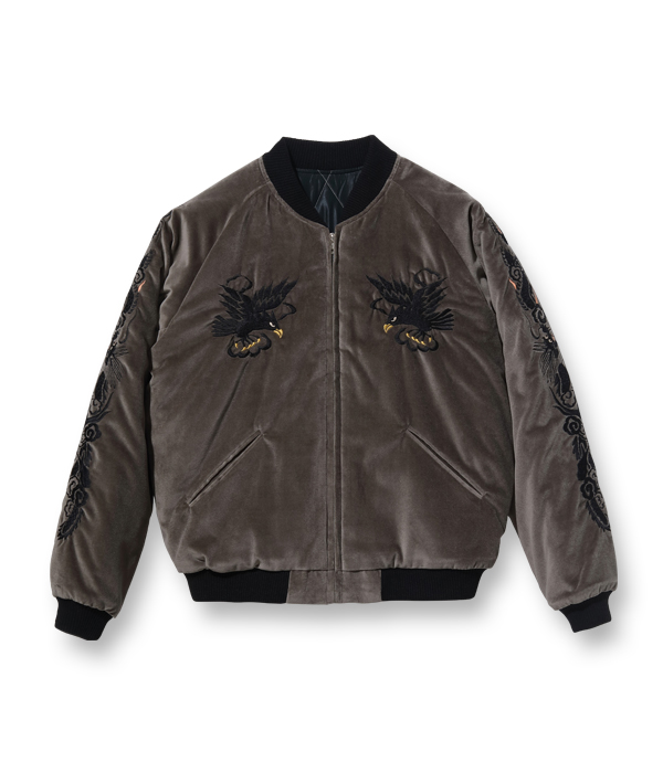 Lot No. TT15175-115 / Mid 1950s Style Velveteen Souvenir Jacket 