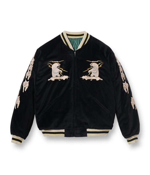 Lot No. TT15392-119 / Mid 1950s Style Velveteen Souvenir Jacket 