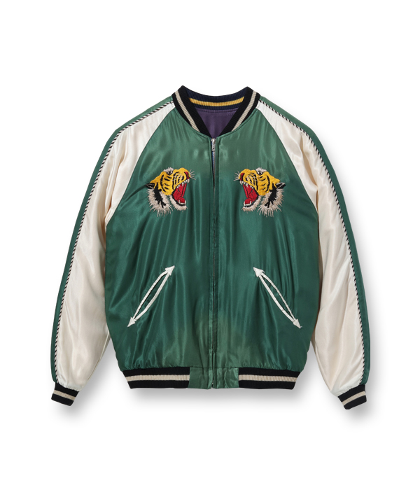 Lot No. TT15176-145 / Mid 1950s Style Acetate Souvenir Jacket 