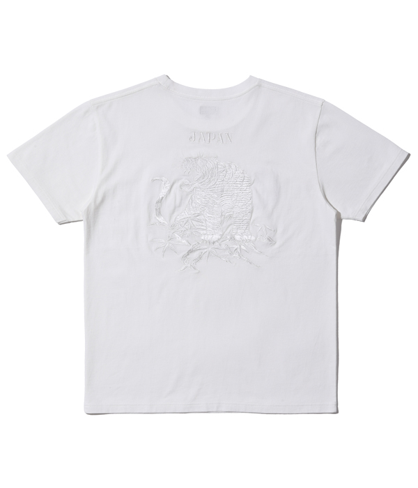 Lot No. TT79214 / SUKA T-SHIRT EMBROIDERED “TIGER” - TAILOR TOYO 