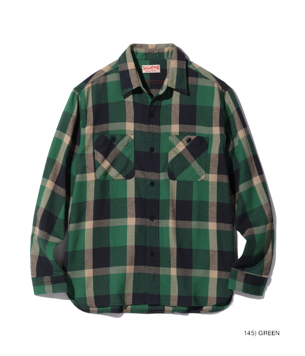 Lot No. SC29156 / TWILL CHECK WORK SHIRT - SUGAR CANE - シュガーケーン