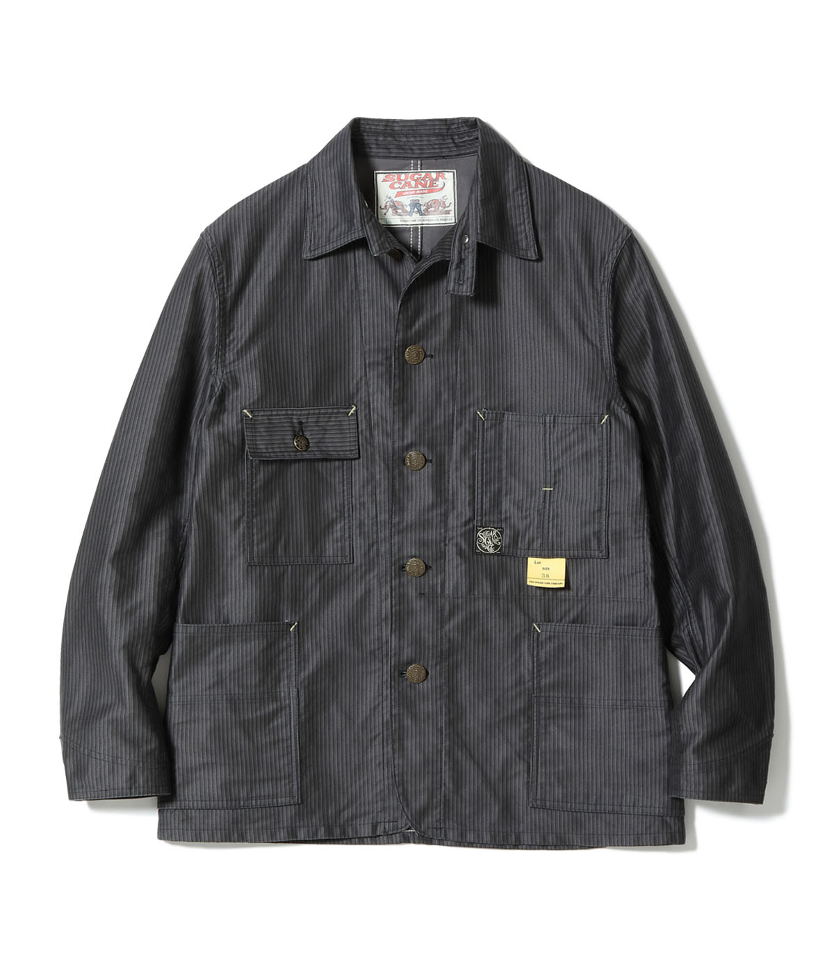 Lot No. SC15645 / FICTION ROMANCE 9.5oz. PRINT MOLESKIN WORK COAT - SUGAR  CANE - シュガーケーン